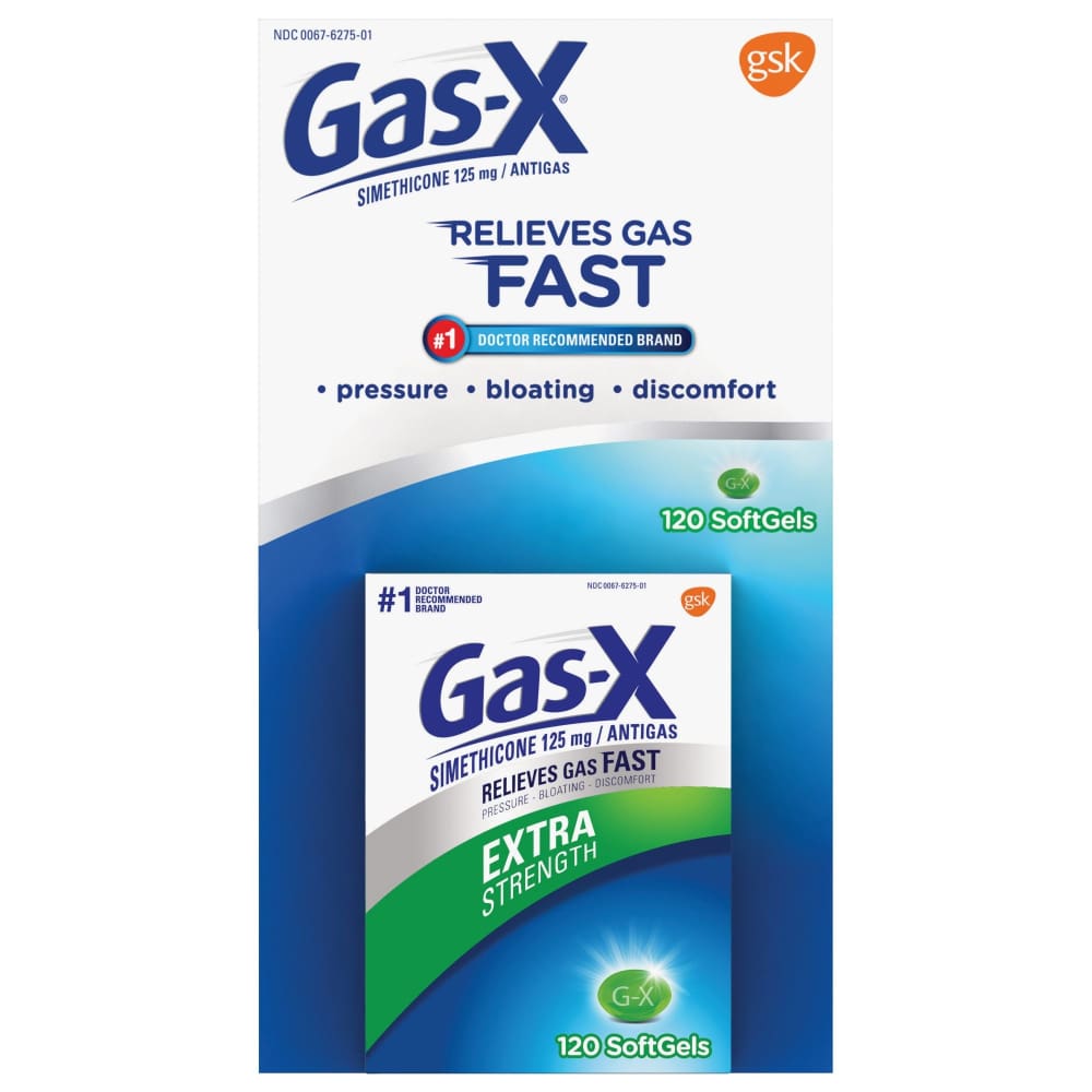 Gas-X Extra-Strength Softgels 120 ct. - Home/Health & Beauty/Medicine Cabinet/Digestive Health/ - Unbranded