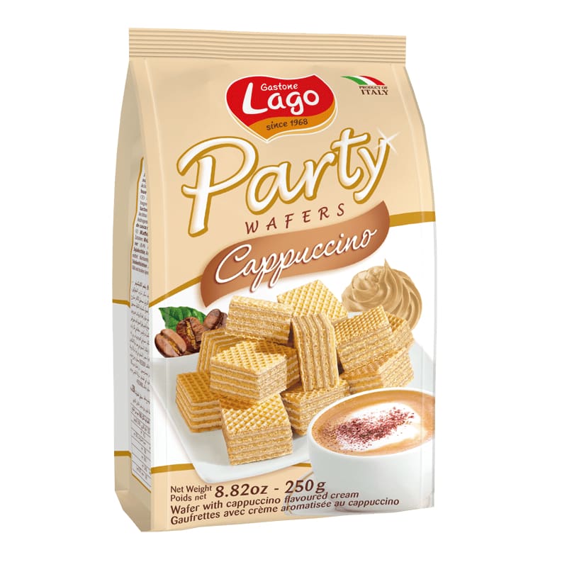 Gastone Lago Gastone Lago Cappuccino Wafers Party Bag, 8.82 oz