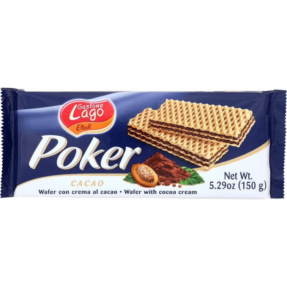 Gastone Lago Gastone Lago Cookie Cocoa Cream Wafer Poker, 5.29 oz