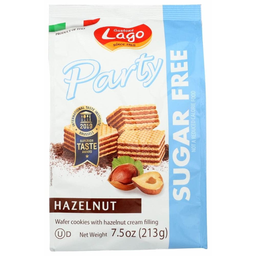 GASTONE LAGO Grocery > Snacks > Cookies > Cookies GASTONE LAGO Wafer Hzlnut Party Bag Sf, 7.5 oz