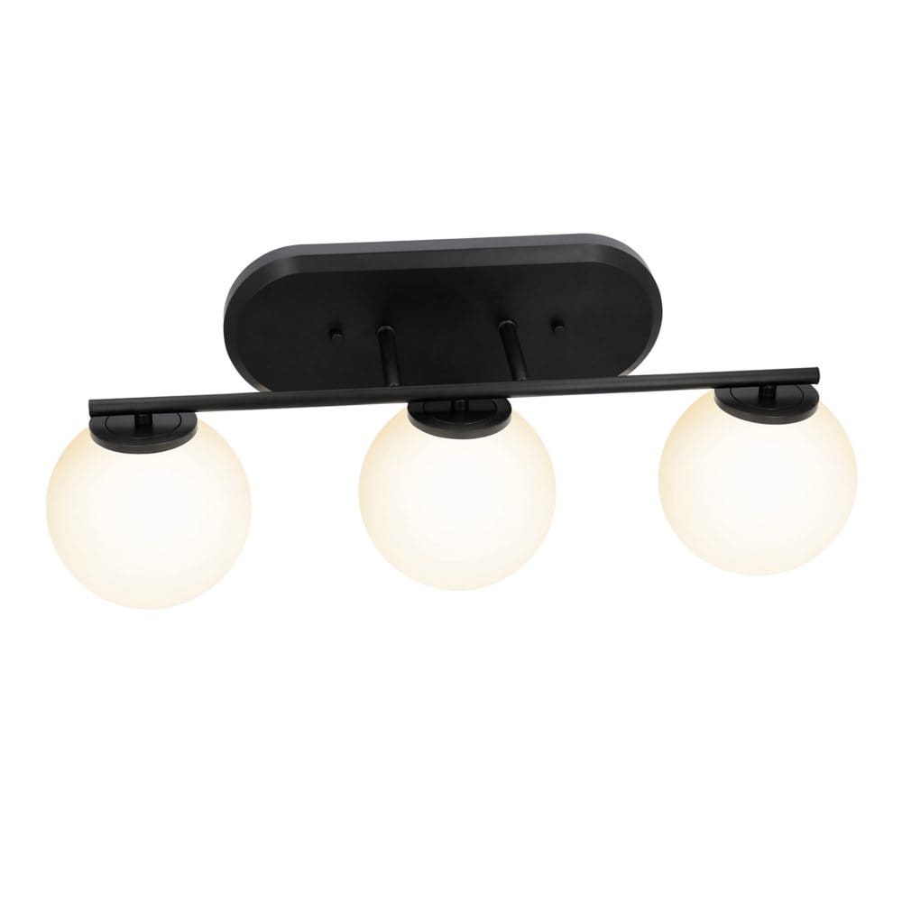 GE Solon Decorative 3-Light Integrated Color-Changing Light Fixture Matte Black - Light Fixtures - GE