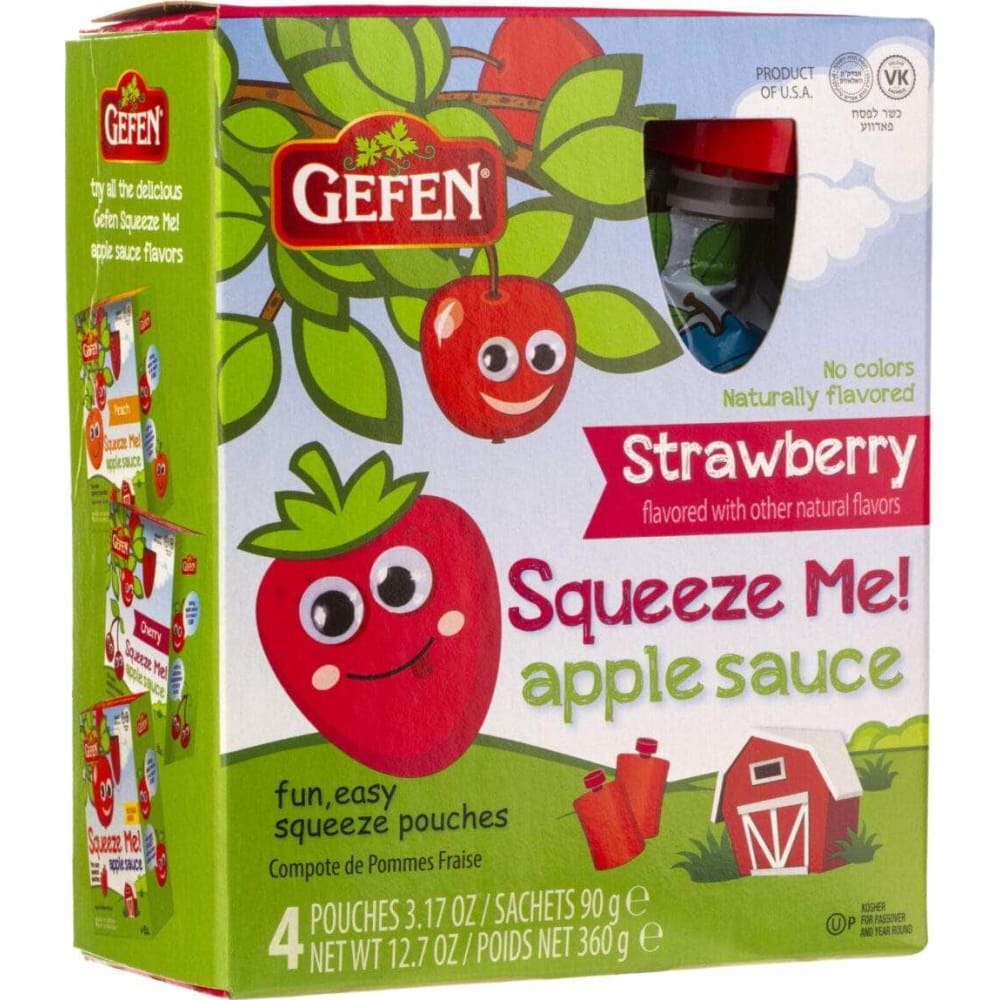 GEFEN GEFEN Strawberry Apple Sauce Pouch, 12.68 oz