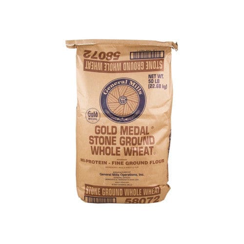 General Mills GM Stone Ground Whole Wheat Flour 50lb - Baking/Flour & Grains - General Mills