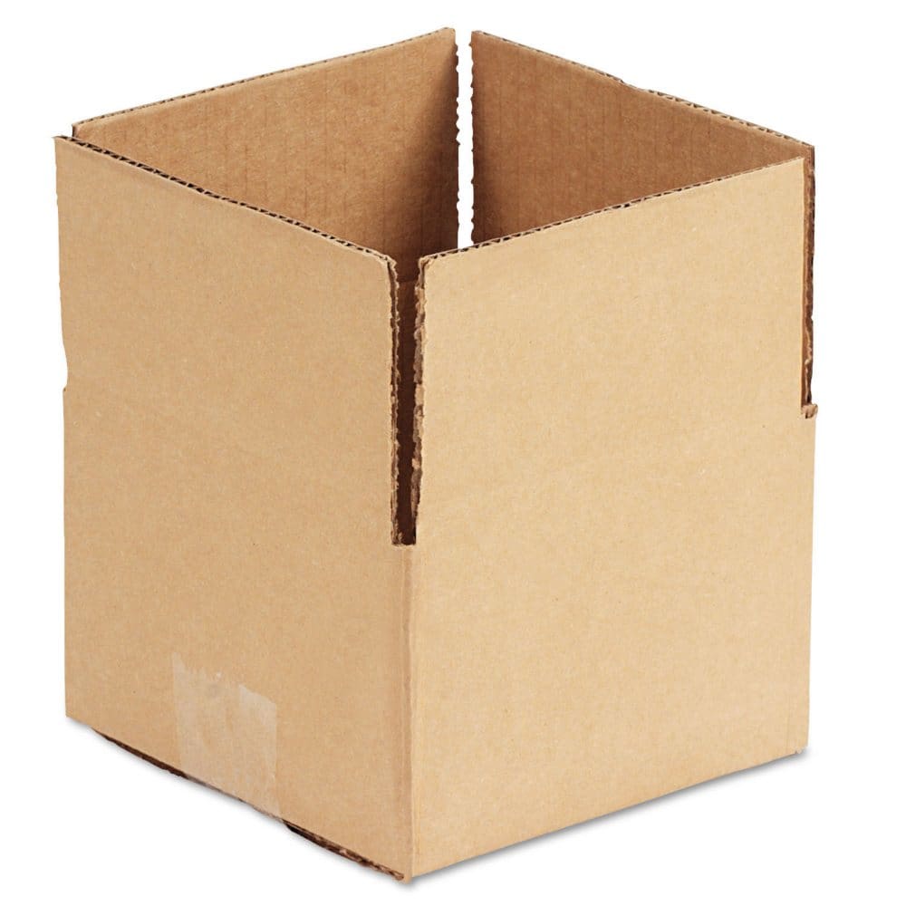 General Supply Brown Corrugated - Fixed-Depth Shipping Boxes 6 L x 6 W x 4 H 25/Bundle - Shipping & Moving Supplies - General