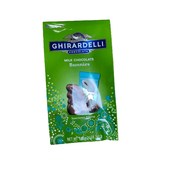 GHIRARDELLI Milk Chocolate Bunnies, Solid Milk Chocolate Bunnies, 5.9 ...