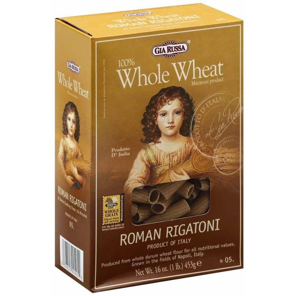 GIA RUSSA Grocery > Meal Ingredients > Noodles & Pasta GIA RUSSA Whole Wheat Roman Rigatoni, 16 oz