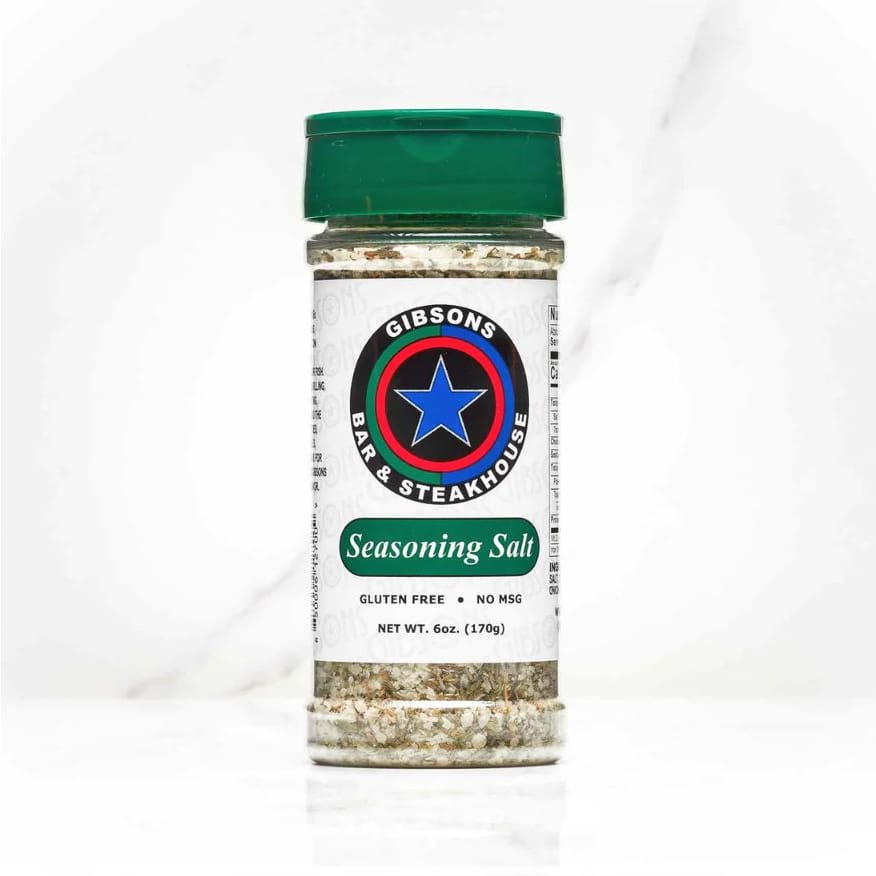 GIBSONS STEAKHOUSE BBQ SE: Seasoning Salt 6 oz (Pack of 4) - GIBSONS STEAKHOUSE BBQ SE