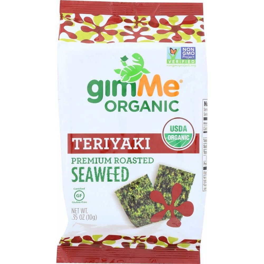 Gimme Snacks Gimme Organic Roasted Seaweed Snacks Teriyaki, 0.35 oz