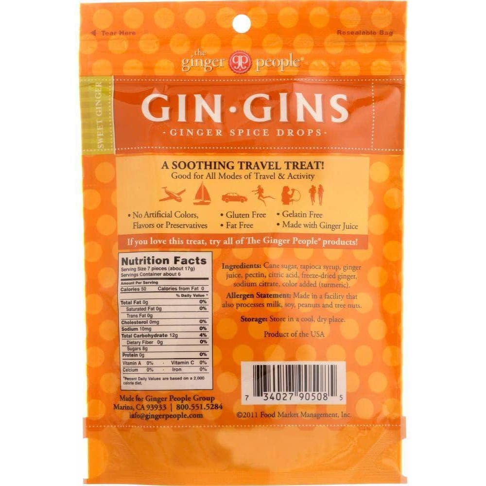 The Ginger People Ginger People Gin Gins Ginger Spice Drops, 3.5 oz