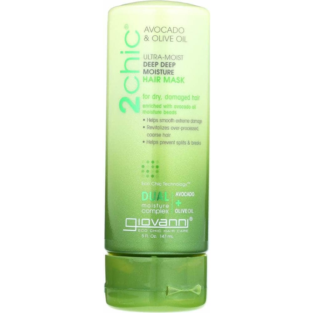 GIOVANNI Giovanni Cosmetics 2Chic Avocado & Olive Oil Ultra Moist Deep Moisture Hair Mask, 5 Oz