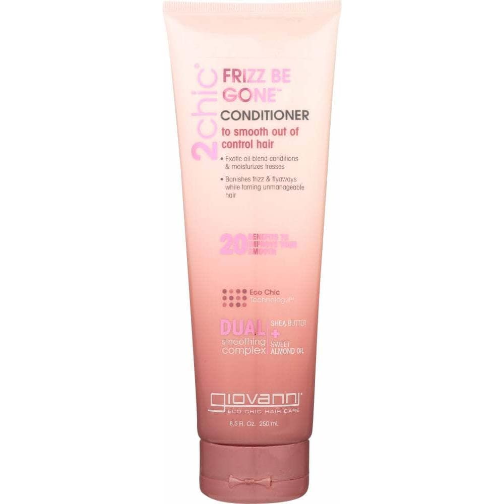 GIOVANNI Giovanni Cosmetics 2Chic Frizz Be Gone Conditioner Shea Butter & Sweet Almond Oil, 8.5 Oz