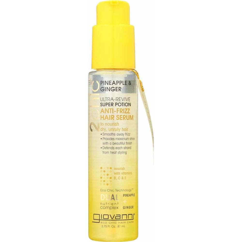 GIOVANNI Giovanni Cosmetics Anti Frizz Hair Serum, 2.7 Oz