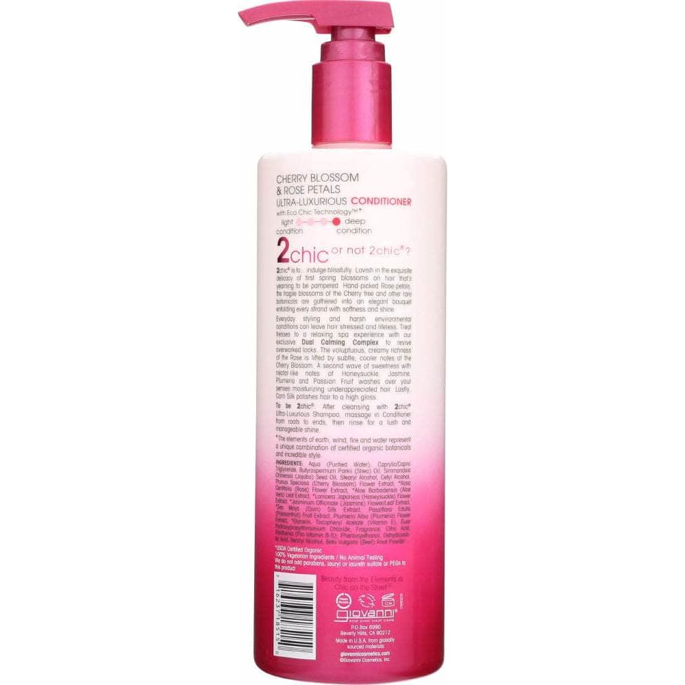 GIOVANNI Giovanni Cosmetics Cherry Blossom Rose Conditioner, 24 Fo