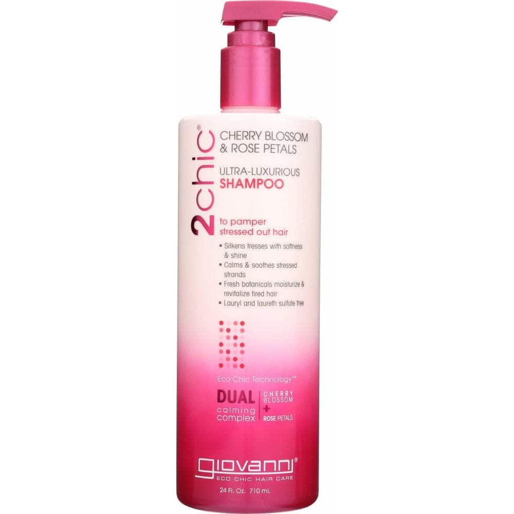 GIOVANNI Giovanni Cosmetics Cherry Blossom Rose Shampoo, 24 Oz