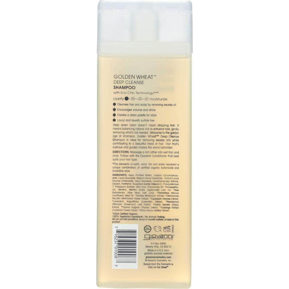 Giovanni Giovanni Cosmetics Golden Wheat Shampoo For Normal To Oily Hair, 8.5  oz