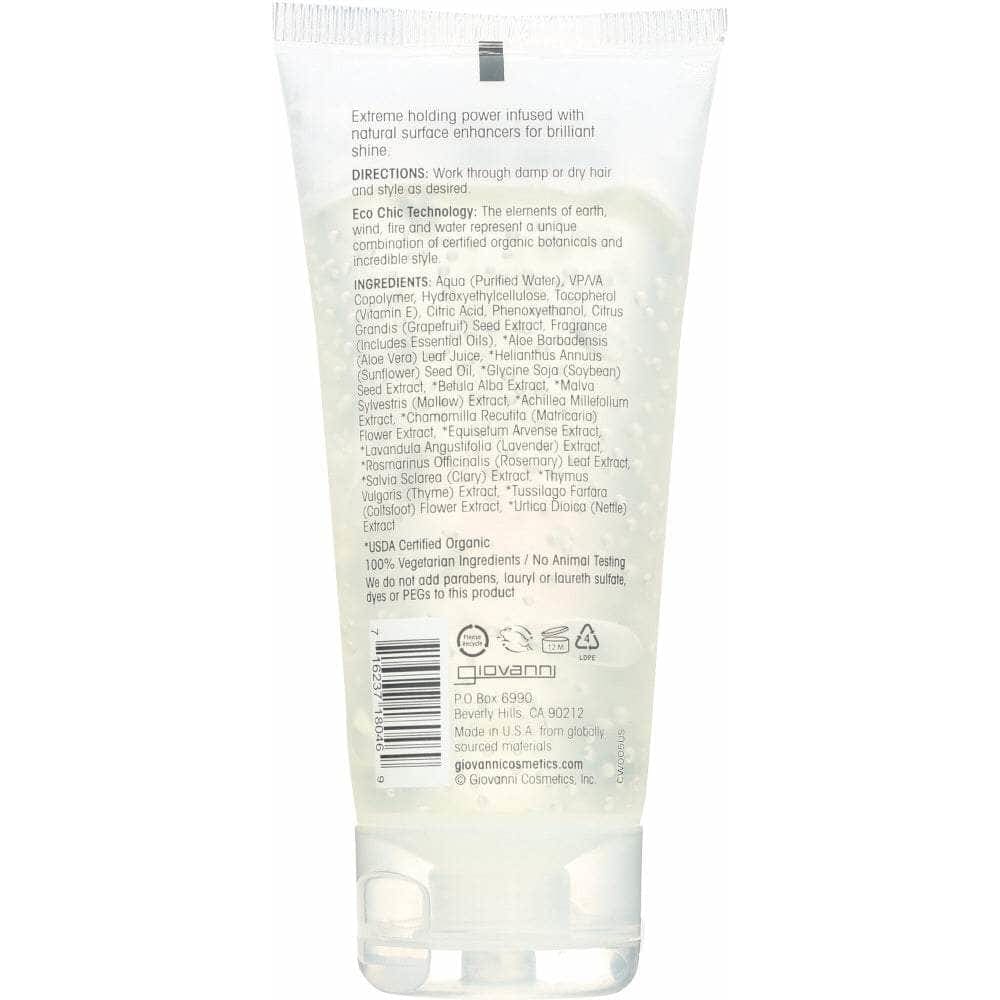 Giovanni Giovanni Cosmetics L.A. Natural Styling Gel, 2oz