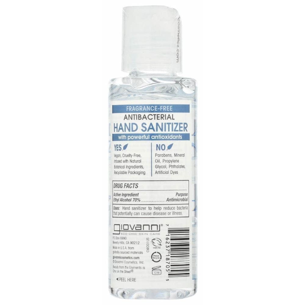 GIOVANNI COSMETICS Giovanni Cosmetics Sanitizer Hand Antibactrl, 2 Oz