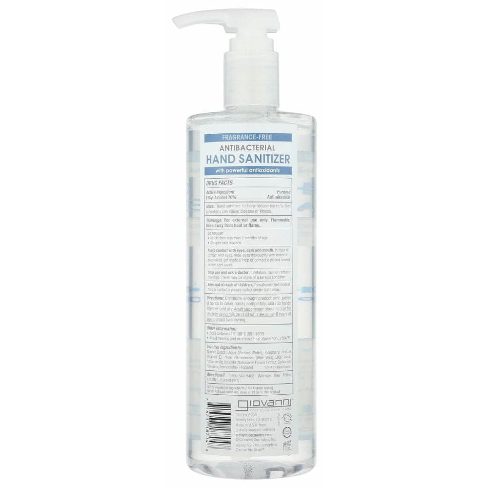 GIOVANNI COSMETICS Giovanni Cosmetics Sanitizer Hand Antibactrl, 24 Oz