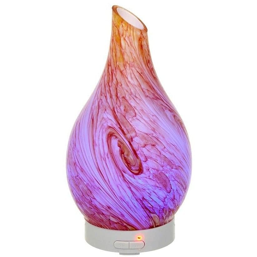 Glass Ultrasonic Diffuser - Hydria Abstract Orange - 100 ml - Oil Diffusers - Aromar