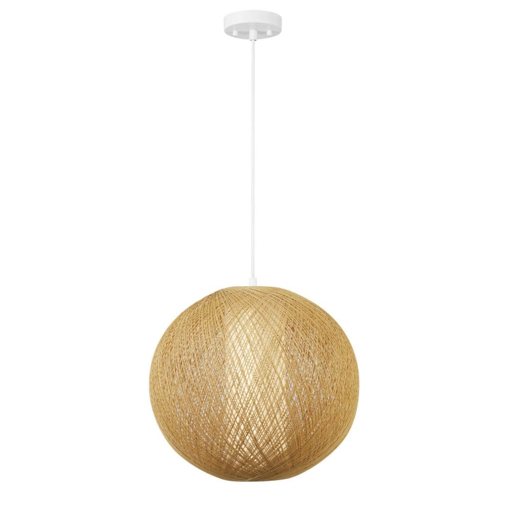 Globe Electric LED Integrated Natural Rattan Pendant - Chandeliers & Pendants - Globe