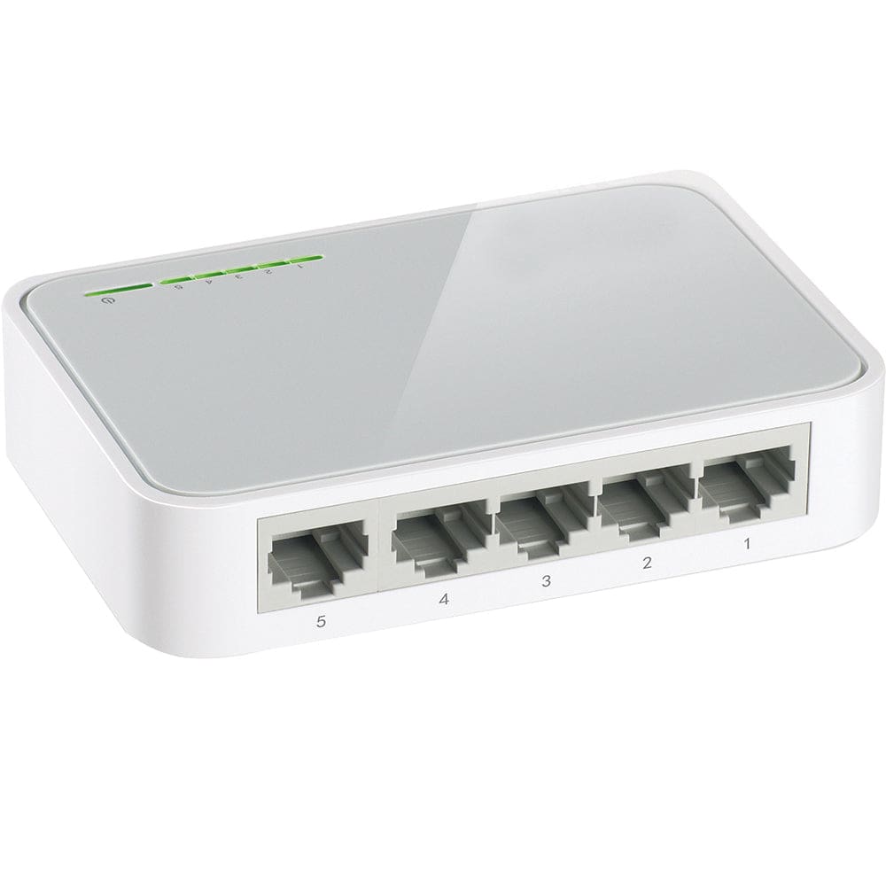 Glomex 5-Port 10/ 100Mbps Desktop Switch - Communication | Antenna Mounts & Accessories - Glomex Marine Antennas