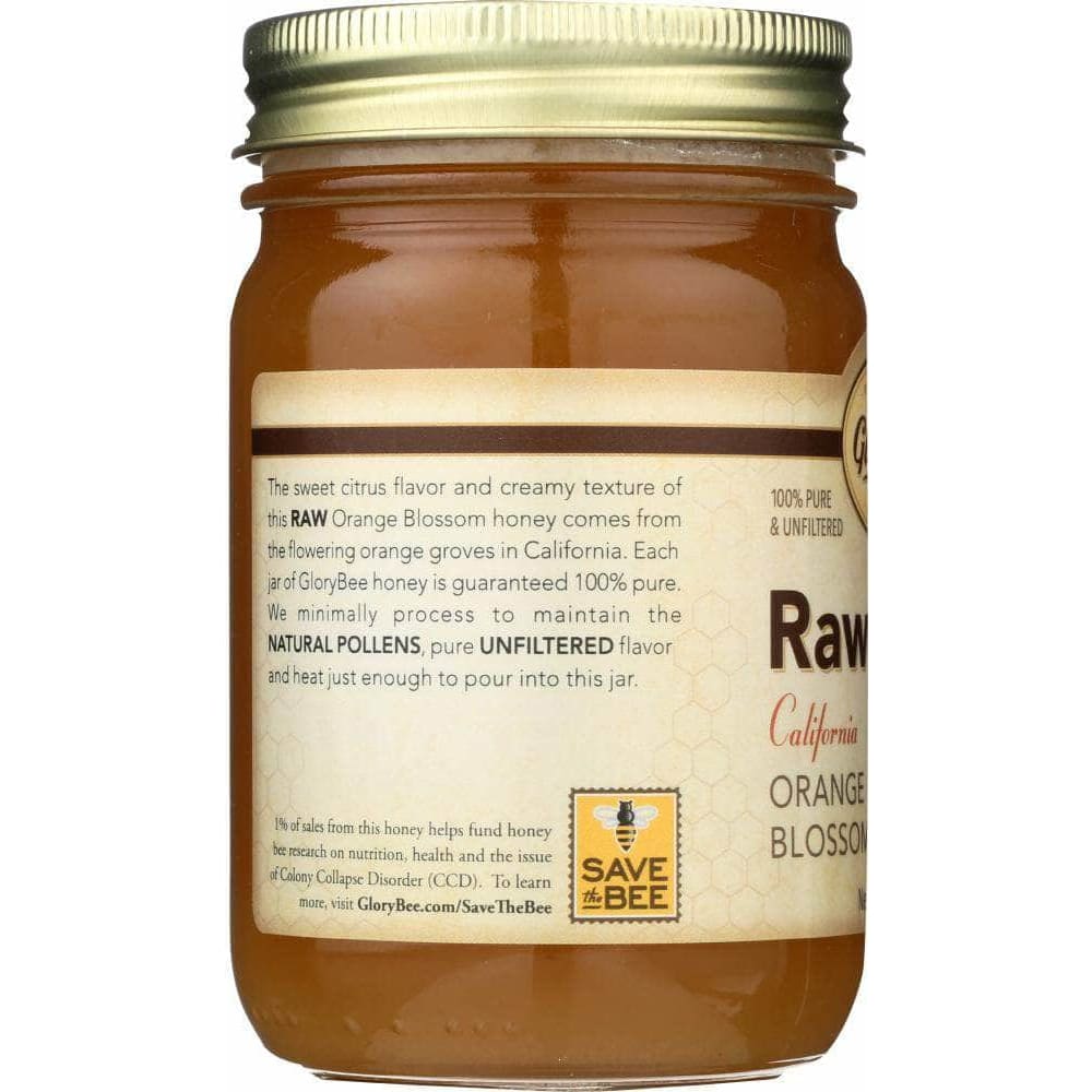 Glory Bee Glory Bee Raw Orange Blossom Honey Jar, 18oz