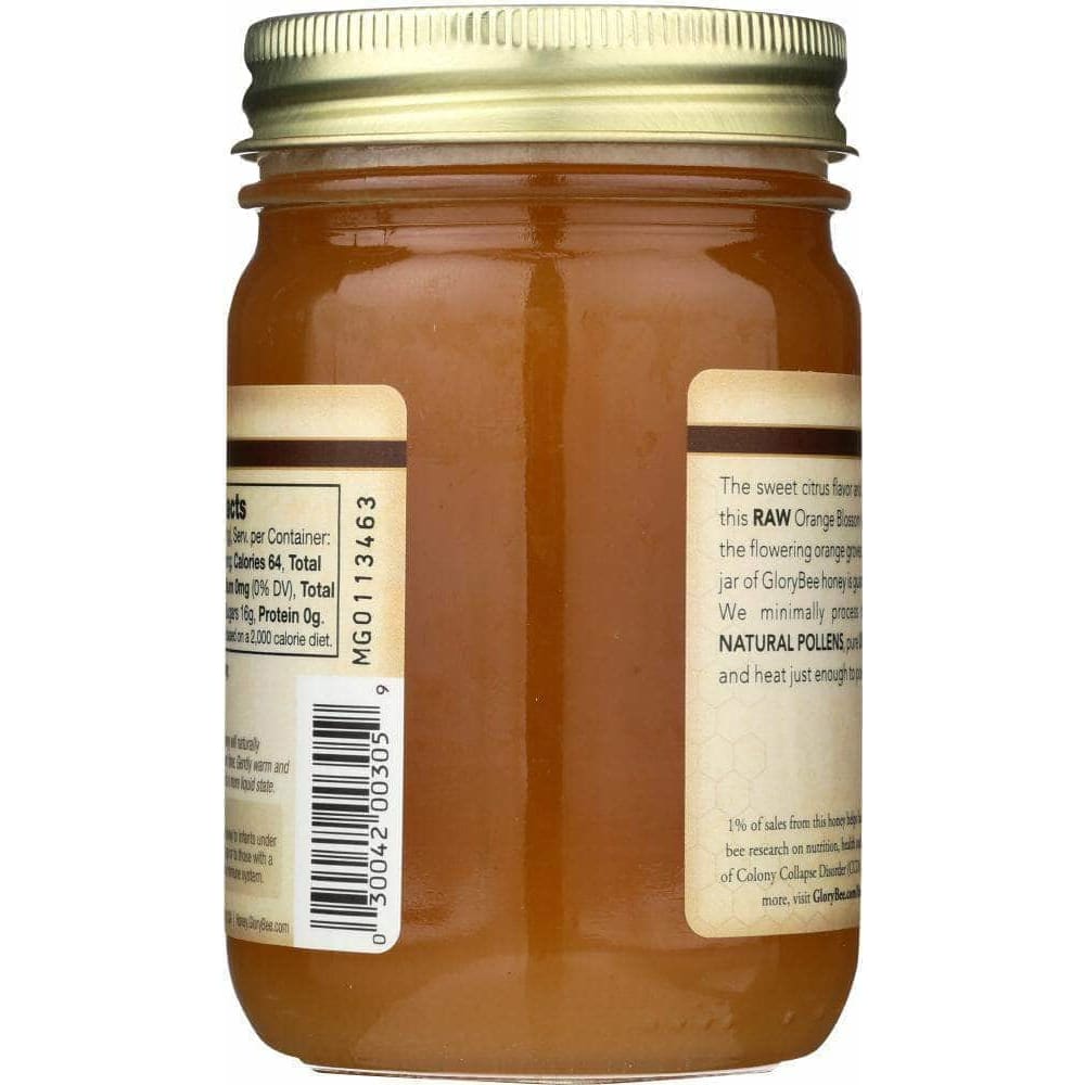 Glory Bee Glory Bee Raw Orange Blossom Honey Jar, 18oz