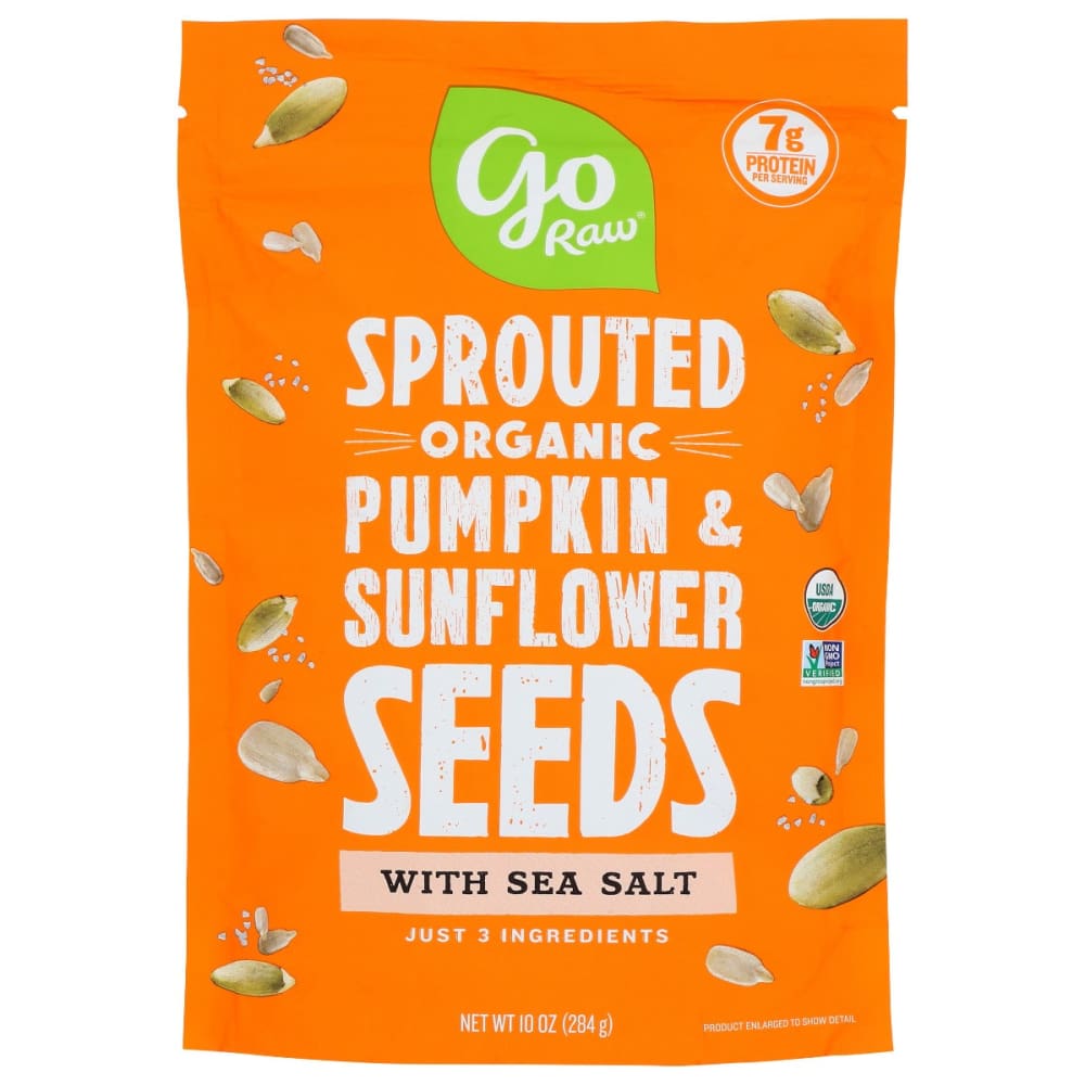 GO RAW: Sprouted Sunflower Pumpkin S Org 10 oz - Grocery > Snacks > Nuts > Seeds - GO RAW