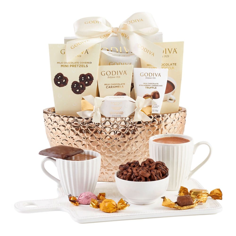 Godiva Embossed Gift Basket - Gift Baskets - ShelHealth