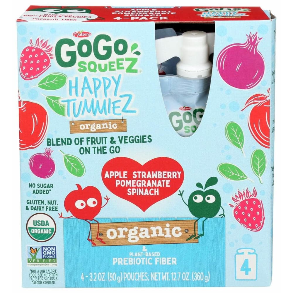 GOGO SQUEEZ GOGO SQUEEZ Happy Tummiez Stw 4Pk Prb, 12.7 oz