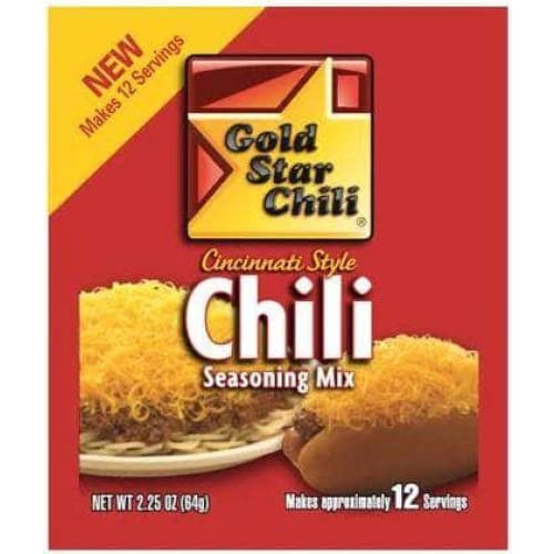 GOLD STAR CHILI Grocery > Cooking & Baking > Seasonings GOLD STAR CHILI: Cincinnati Style Chili Seasoning, 2.25 oz