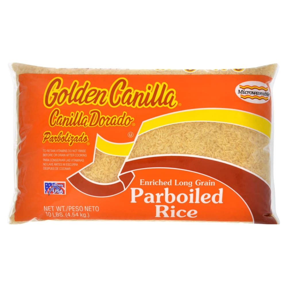 Golden Canilla Enriched Long Grain Parboiled Rice 10 lbs. - Golden