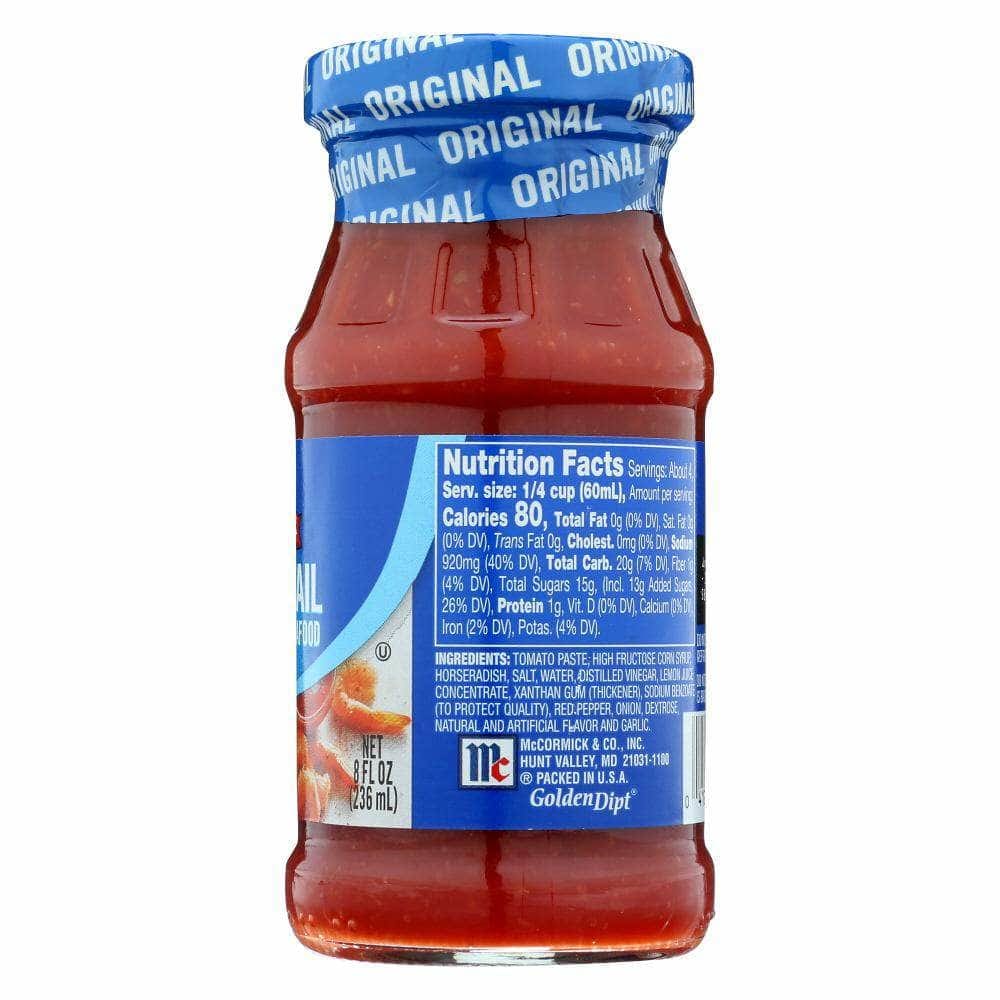 Mccormick Golden Dipt Original Cocktail Sauce for Seafood, 8 oz