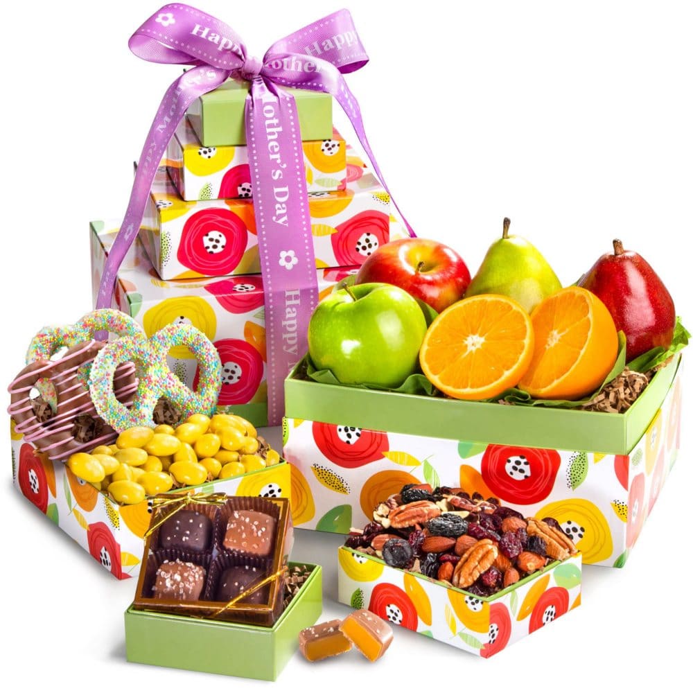 Golden State Fruit Mother’s Day Fruit and Sweets Tower - Gifts $40+ - Golden