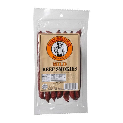 Goldrush Mild Beef Smokies Sticks 7oz (Case of 12) - Snacks/Meat Snacks - Goldrush