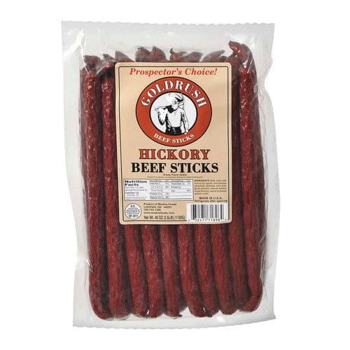 Goldrush Prospector’s Choice Hickory Beef Sticks 2.5lb (Case of 3) - Snacks/Meat Snacks - Goldrush