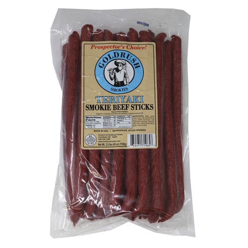 Goldrush Prospector’s Choice Teriyaki Smokie Beef Sticks 2.5lb (Case of 3) - Snacks/Meat Snacks - Goldrush