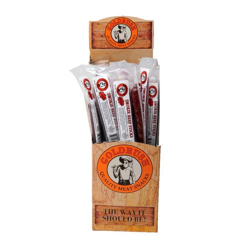 Goldrush Spicy Smokie Beef Sticks Individually Wrapped 24ct (Case of 2) - Snacks/Meat Snacks - Goldrush