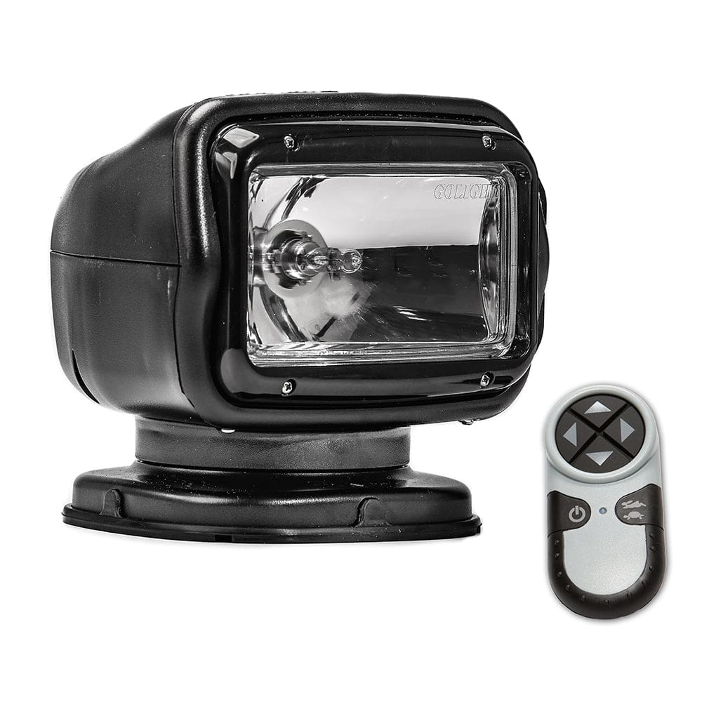 Golight Radioray GT Series Permanent Mount - Black Halogen - Wireless Handheld Remote - Lighting | Search Lights - Golight