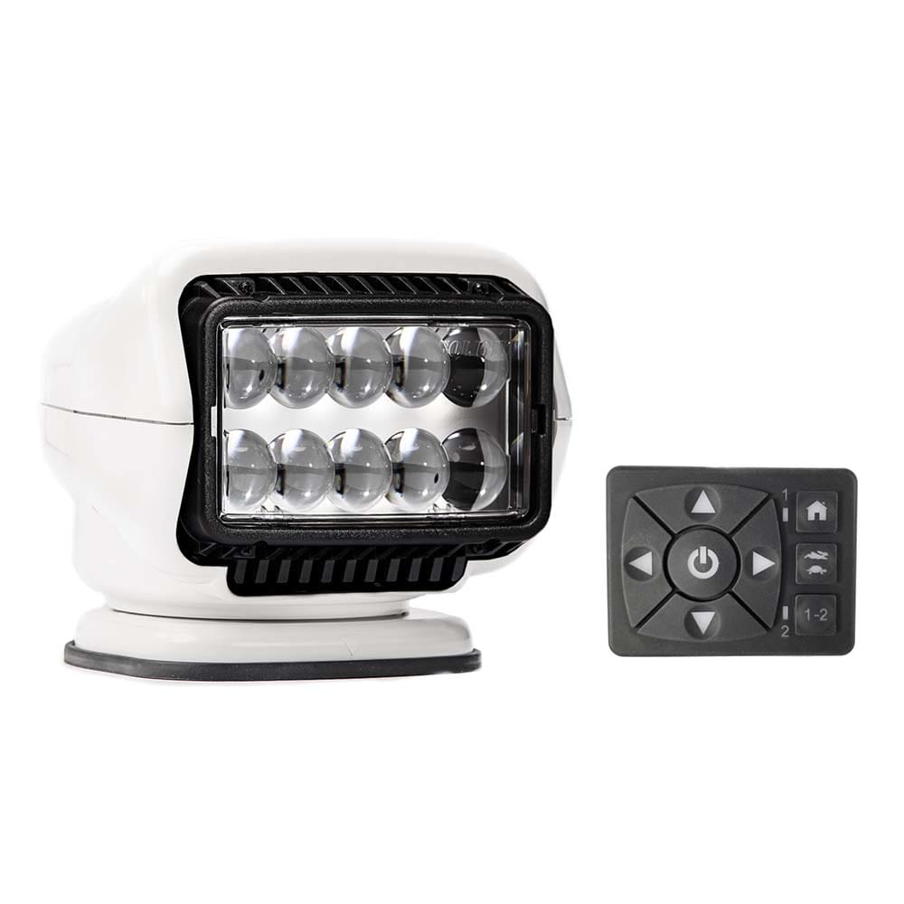 Golight Stryker ST Series Permanent Mount White 12V LED w/ Hard Wired Dash Mount Remote - Lighting | Search Lights - Golight