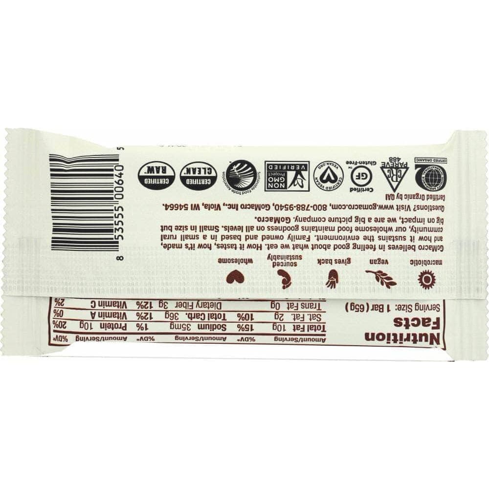 Gomacro Gomacro BAR MOCHA CHOCOLATE CHIP (2.300 OZ)