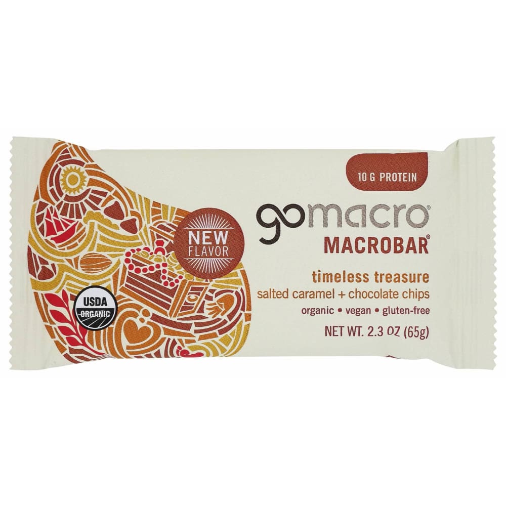 GOMACRO Grocery > Snacks > Cookies > Bars Granola & Snack GOMACRO: Bar Slt Caramel Choc Chip, 2.3 oz