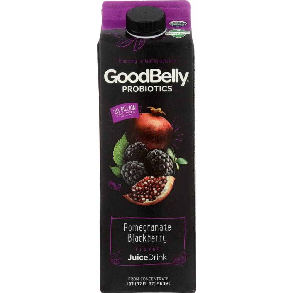 Goodbelly Good Belly Probiotic Juice Drink Pomegranate Blackberry, 32 oz