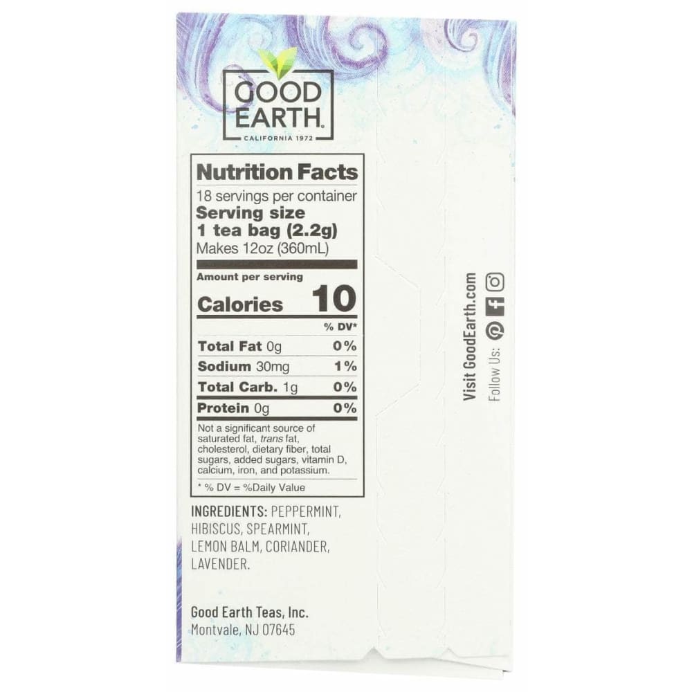 GOOD EARTH Good Earth Ayurveda Calm Tea, 18 Bg