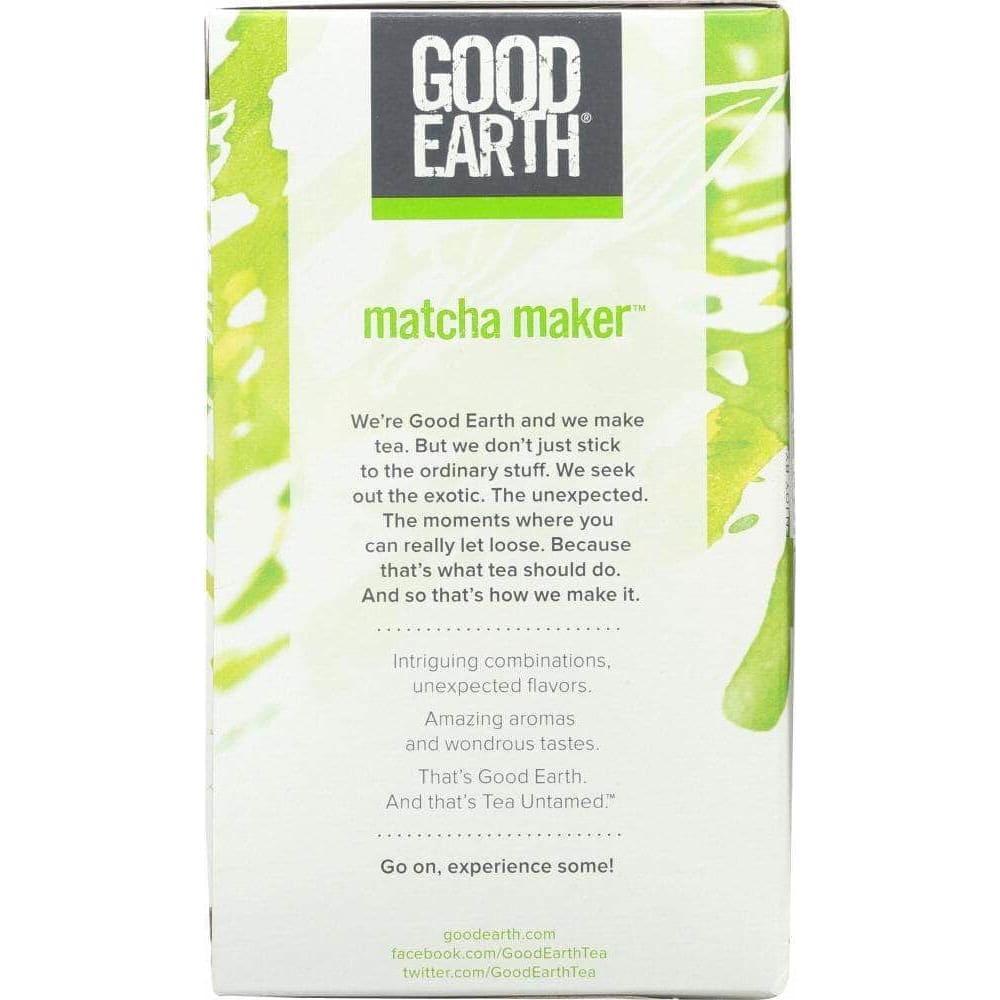 Good Earth Good Earth Matcha Maker Green Tea, 18 bg