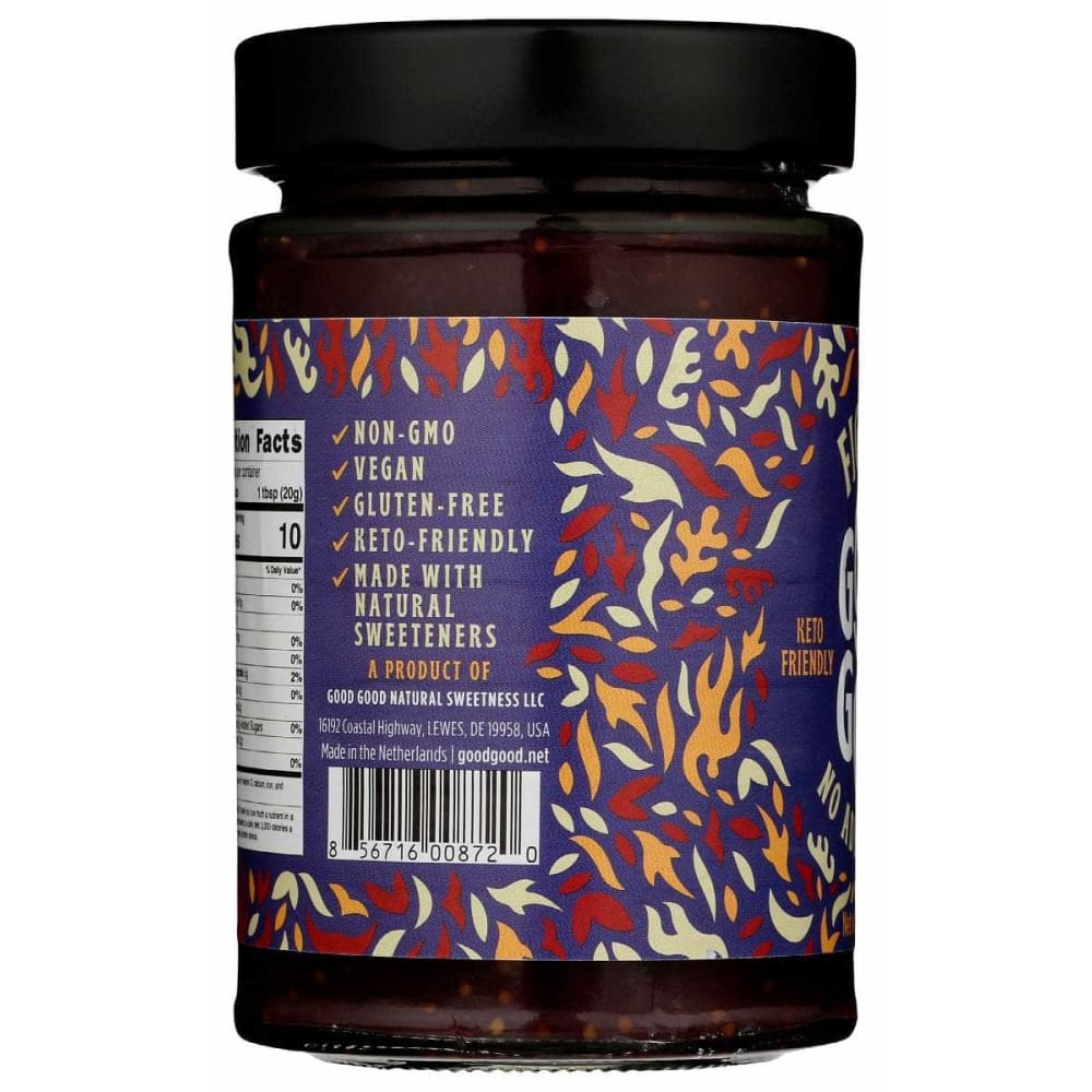 GOOD GOOD Grocery > Pantry > Jams & Jellies GOOD GOOD: Fig Jam Keto Friendly No Added Sugar, 12 oz