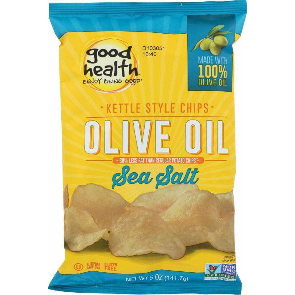 Good Health Good Health Kettle Chips Olive Oil Sea Salt, 5 oz