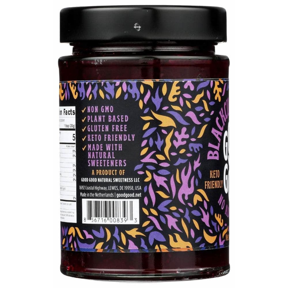 GOOD GOOD Good Good Jam Sweet Blackcurrant, 12 Oz