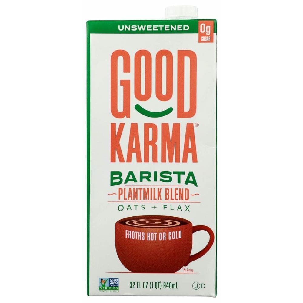 GOOD KARMA Grocery > Beverages > Milk GOOD KARMA: Milk Barista Plnt Unswt, 32 fo