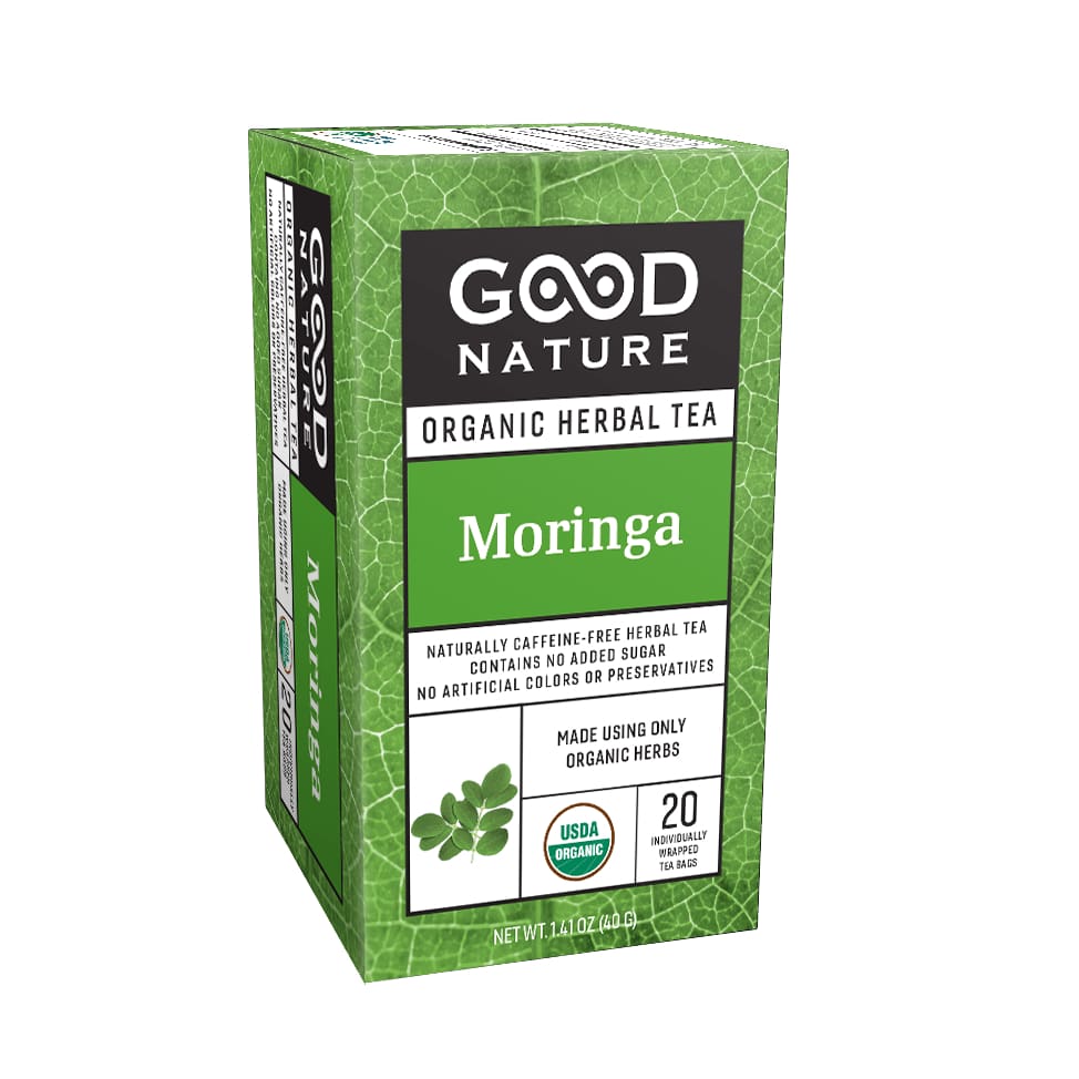 GOOD NATURE Grocery > Beverages > Coffee, Tea & Hot Cocoa GOOD NATURE Organic Moringa Tea, 40 gm